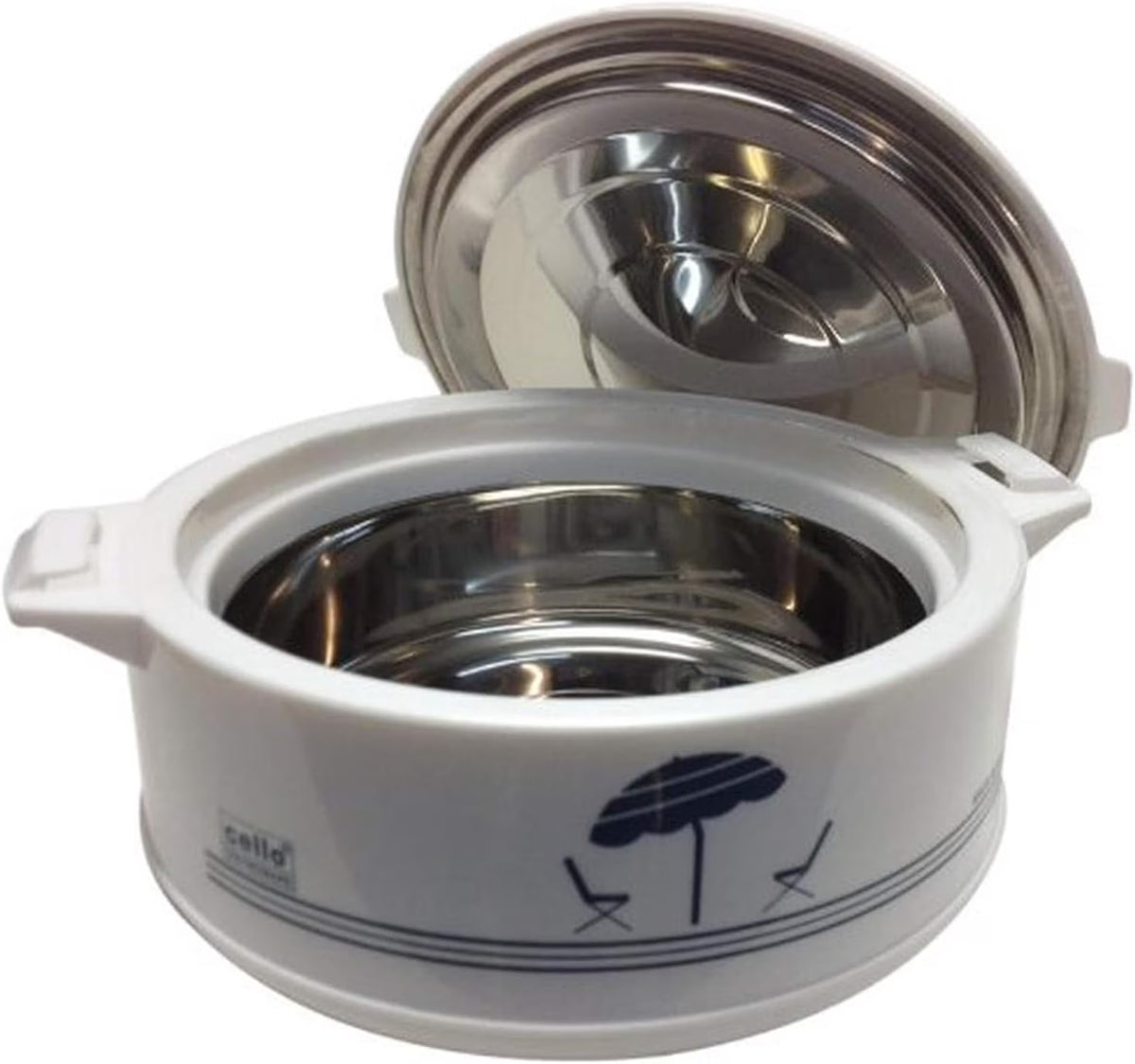 1.2-Liter Insulated Stainless Steel Casserole Food Warmer/Cooler H656474
