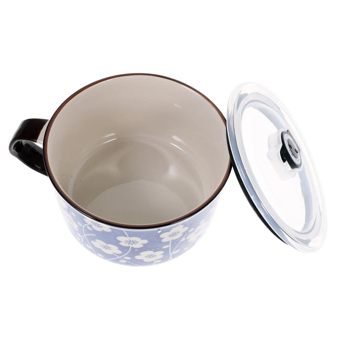 1 Set of Ceramic Noodle Bowl with Lid N99295