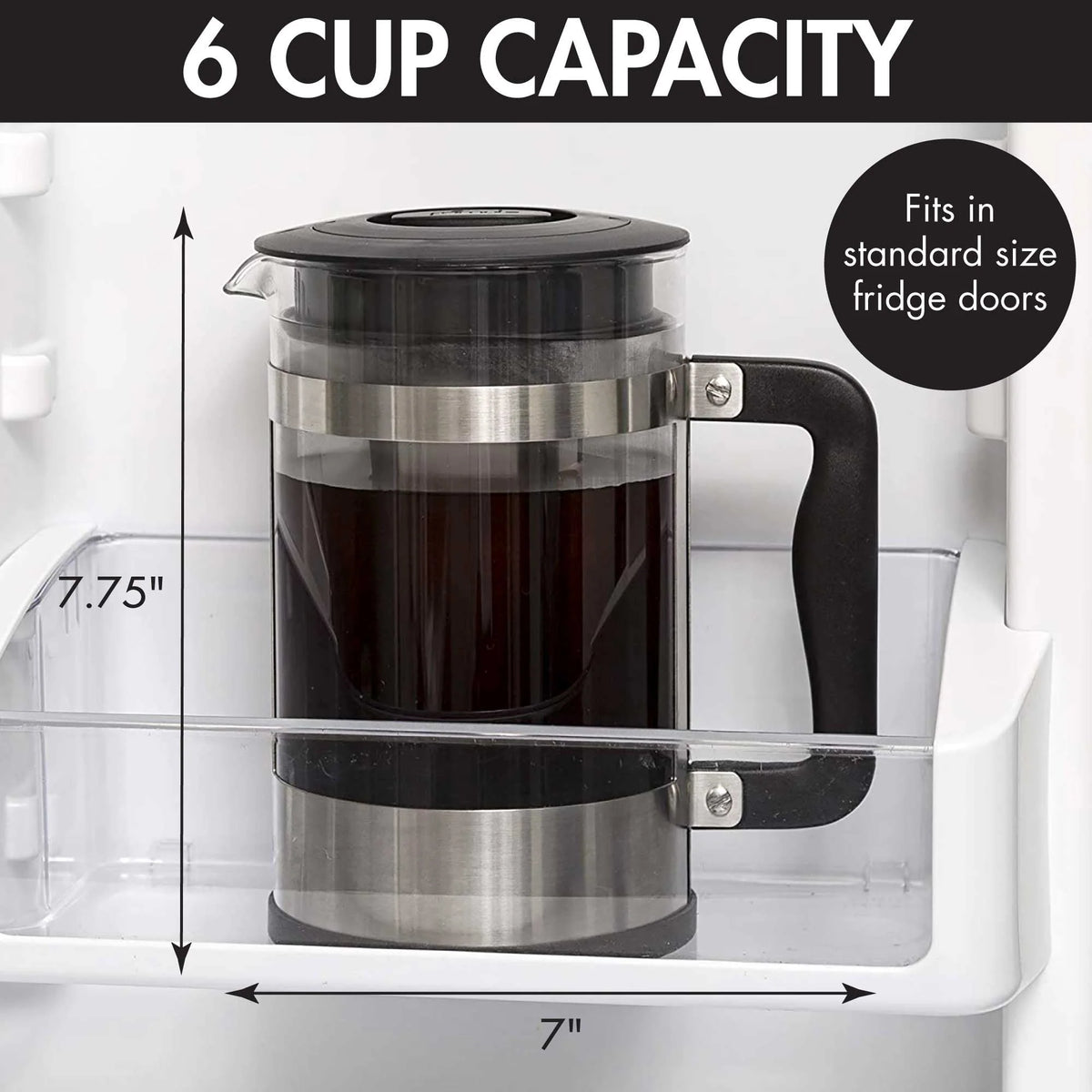 1.6 Quart Borosilicate Glass Cold Brew Coffee Maker X248