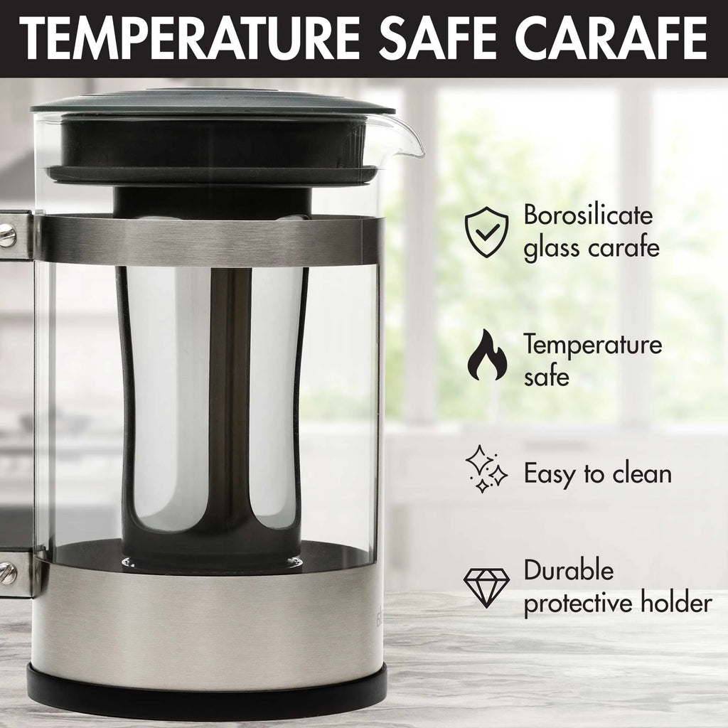 1.6 Quart Borosilicate Glass Cold Brew Coffee Maker X248