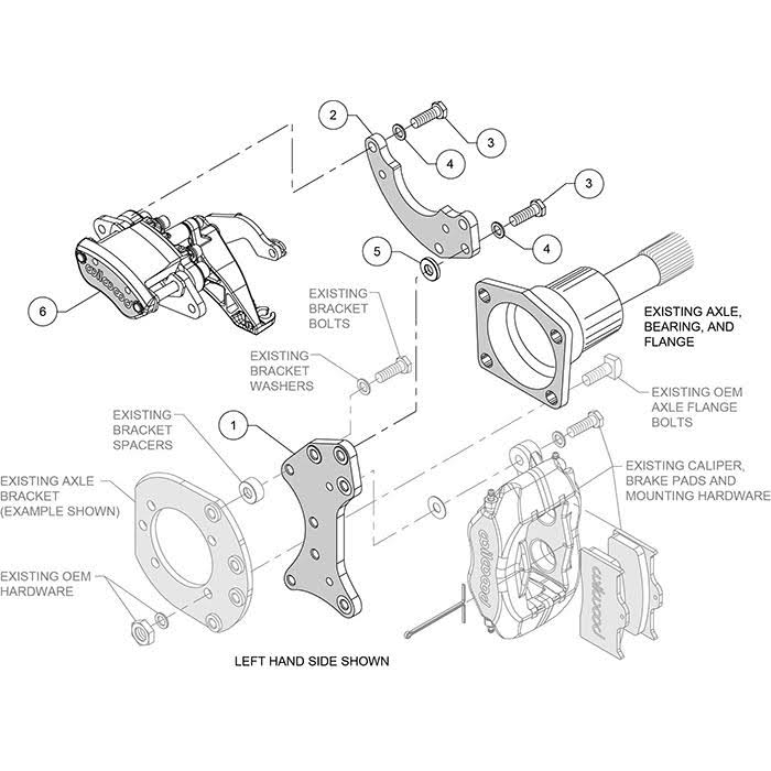Rear Pro Street Parking Brake Upgrade Kit G4389