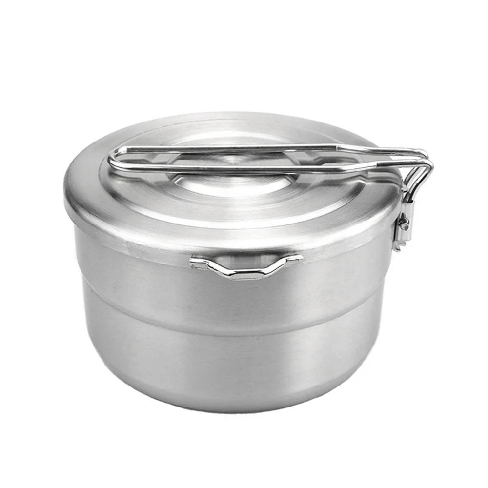 1.5L Stainless Steel Lunch Box With Lid And Handle U44852