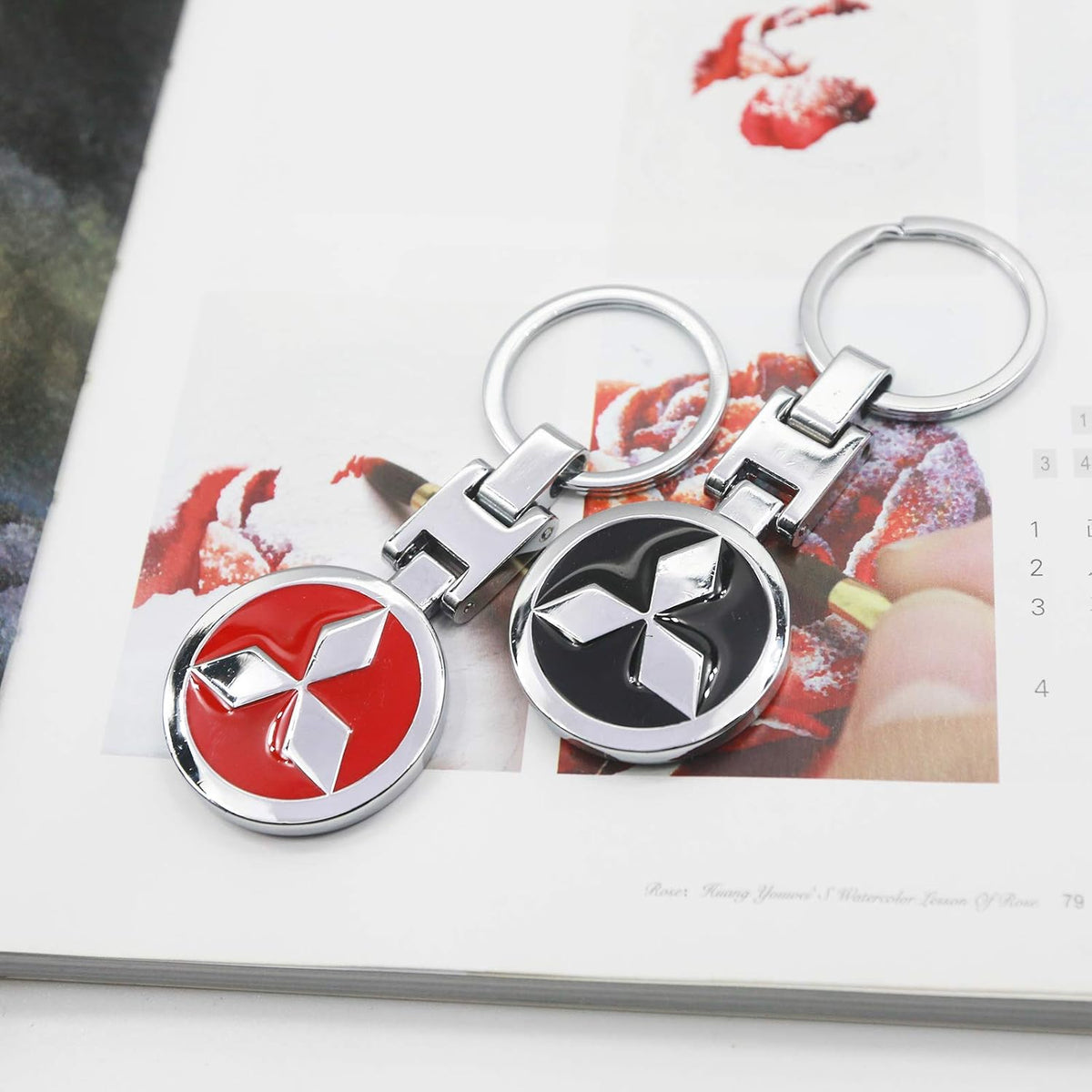 Metal Keychain Key Rings 2 Pcs N876053
