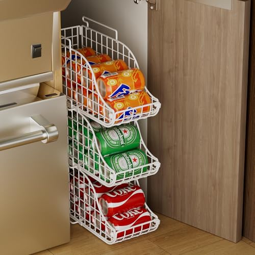 3-Pack Stackable Can Dispenser Bin with Handles Q543752