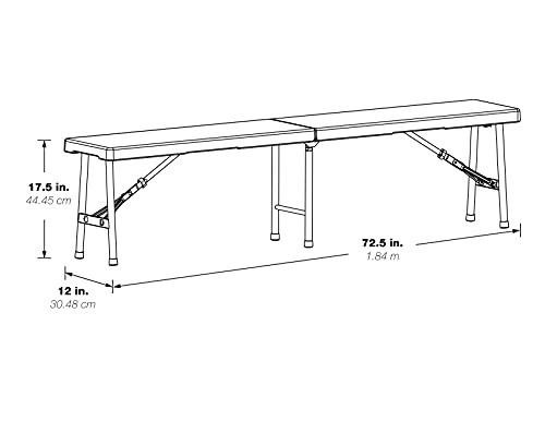 6 Foot Fold in Half Bench H5124