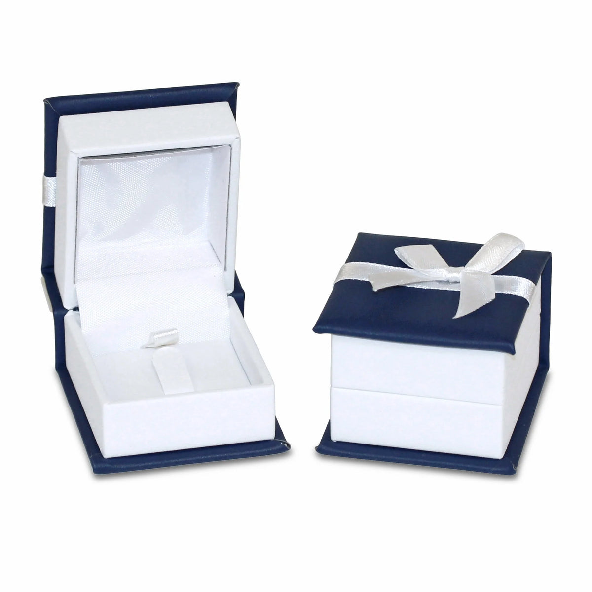 1/5 Carat T.W. Diamond and 1 Carat T.G.W. Created White Sapphire Sterling Silver Engagement Ring C4368