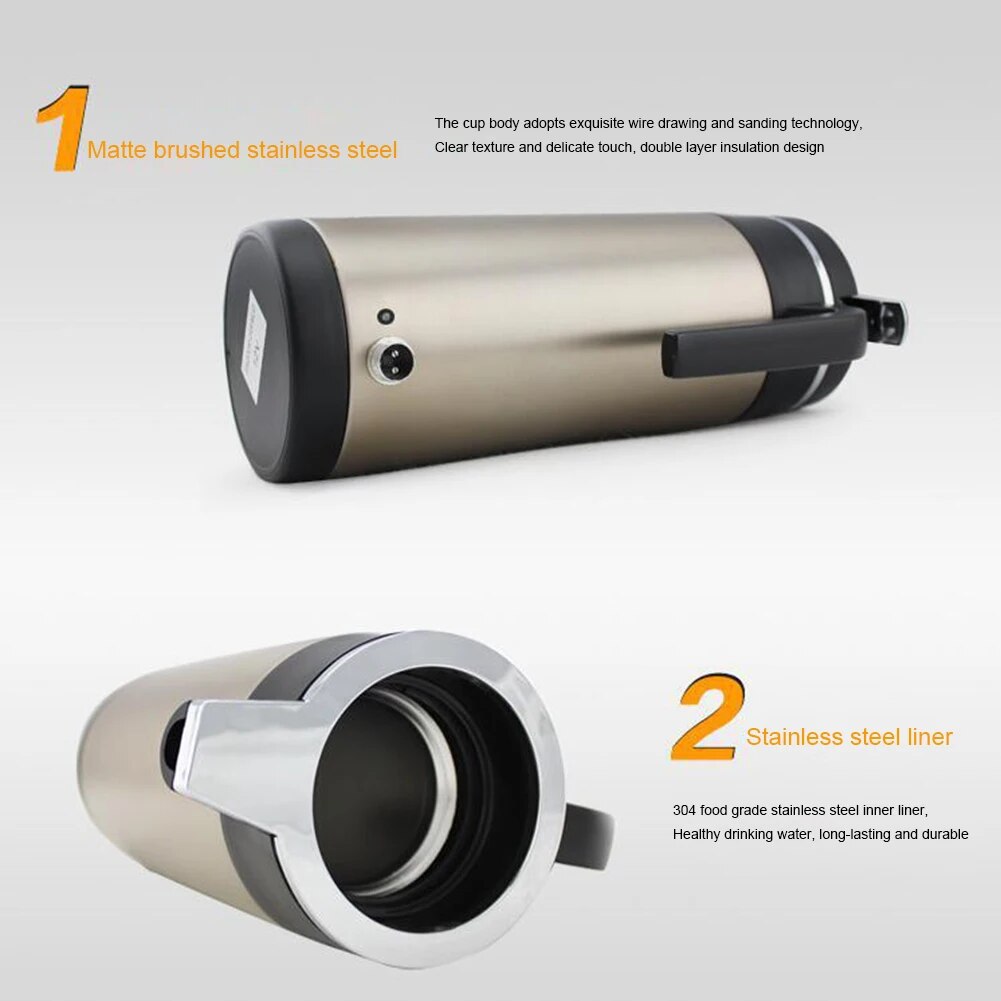 12V/24V Stainless Steel Water Heater Bottle H99417