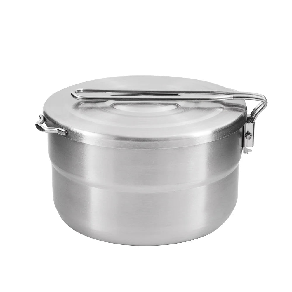1.5L Stainless Steel Lunch Box With Lid And Handle U44852
