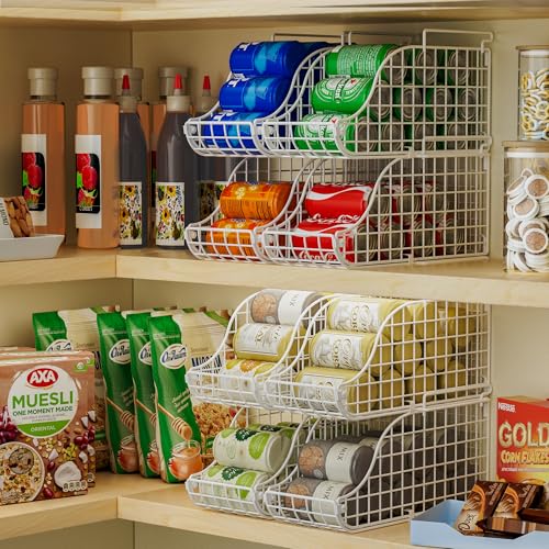 3-Pack Stackable Can Dispenser Bin with Handles Q543752