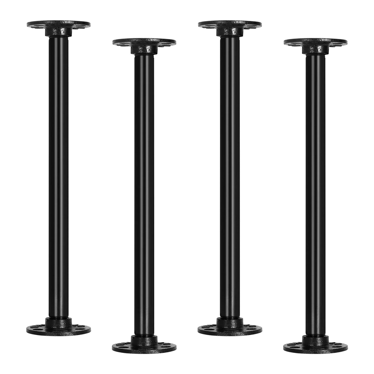 4-Pack 12 Inch Wheeled Tube Table Legs with Corner Casters N438892
