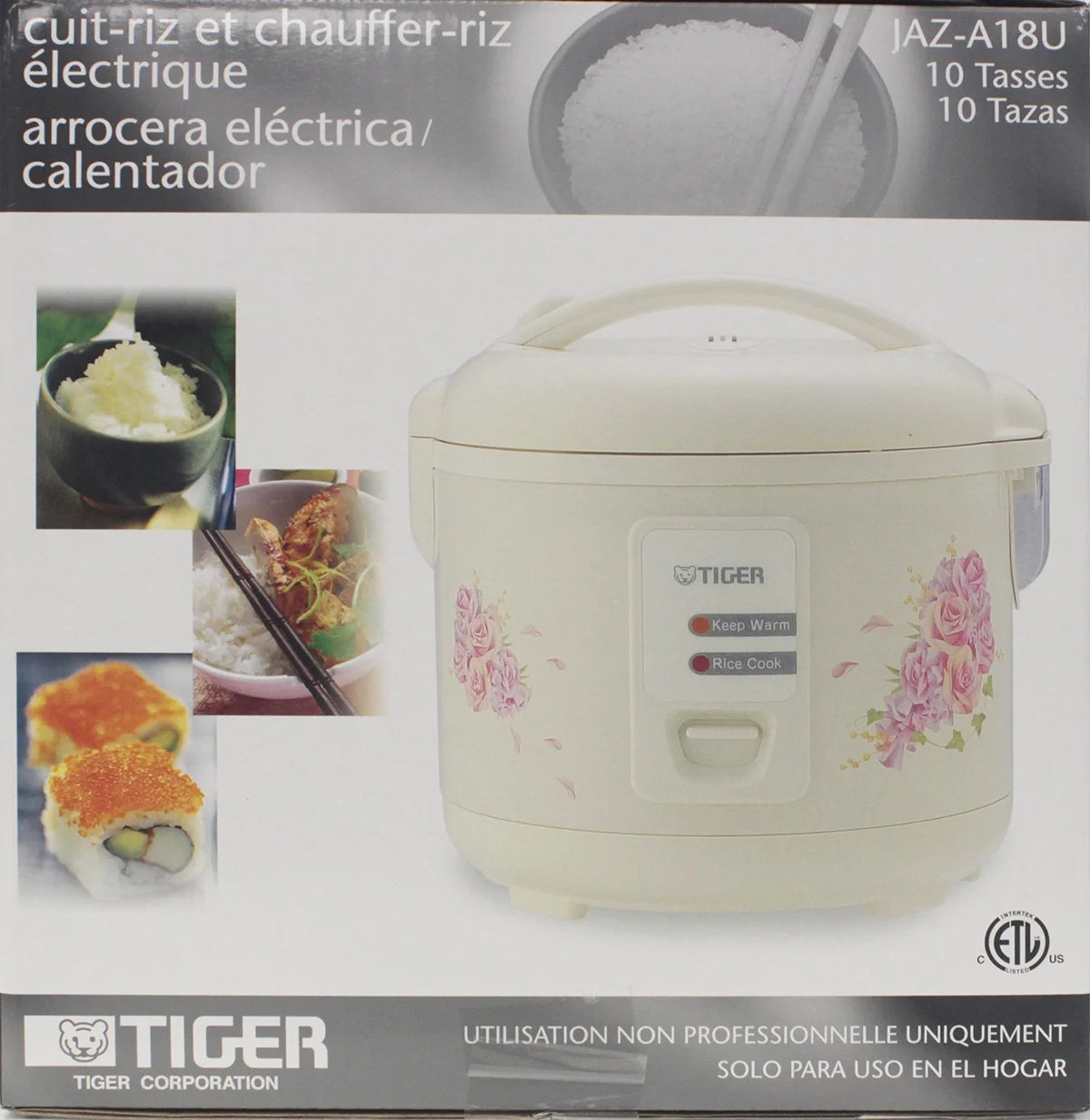 10 Cup Electric Rice Cooker with Steam Basket Z890818