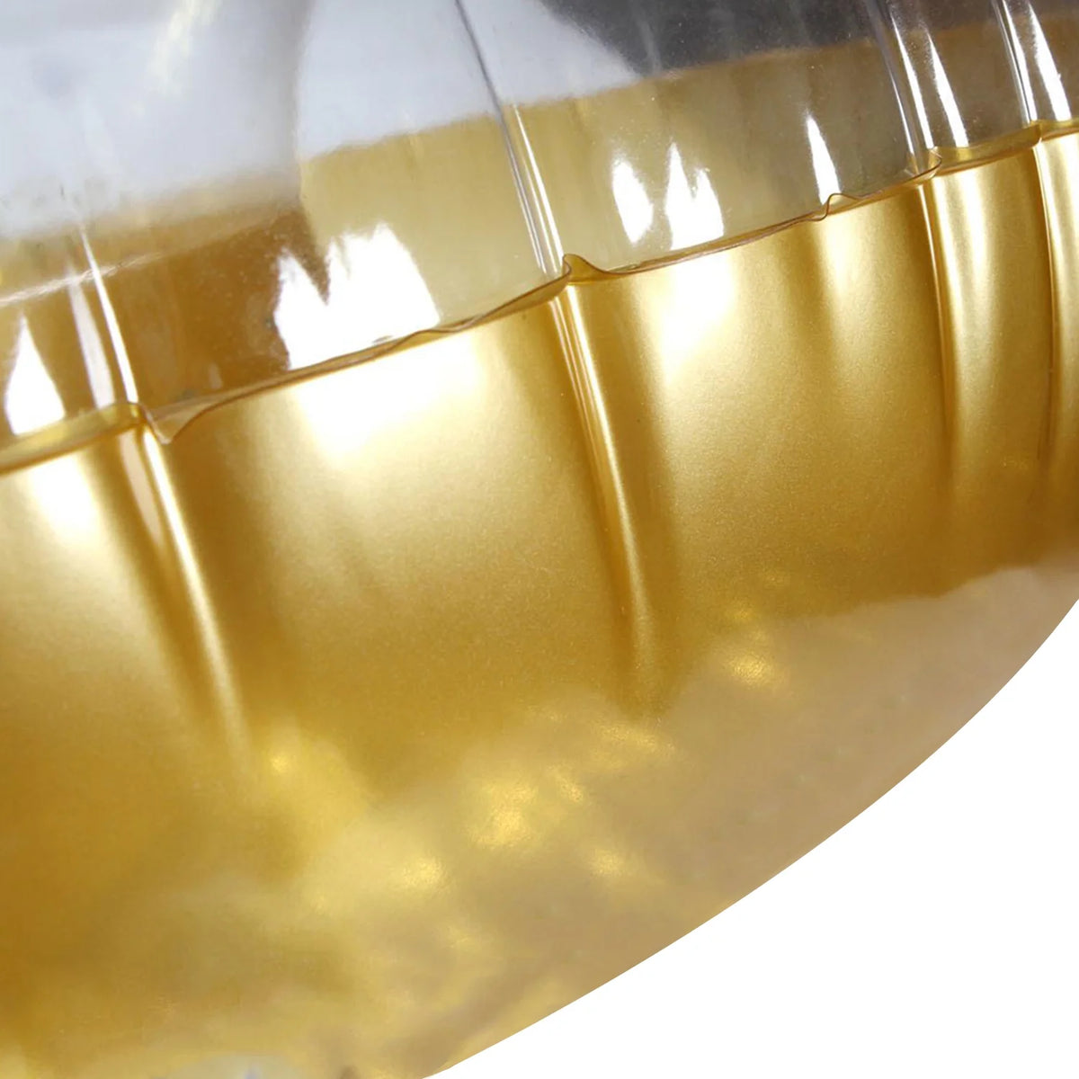 48 Inches Gold Inflatable Tube Swim Ring Pool Float O56234