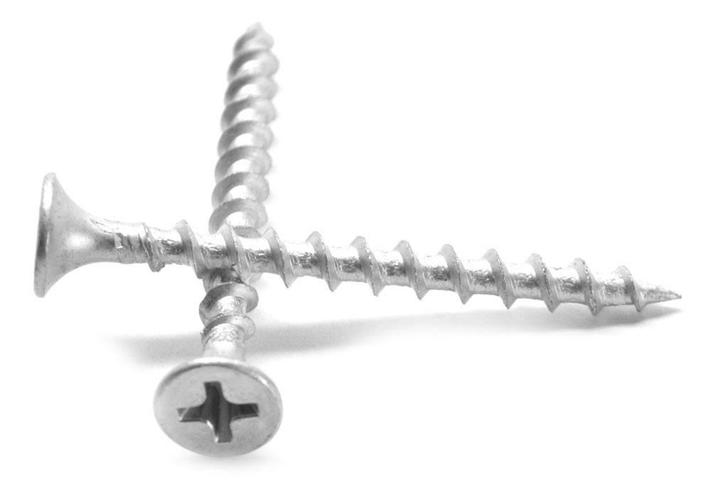 10-8 x 4x22 Coarse Thread Deck Screw Phillips Bugle Head Low Carbon Steel Dacrotized Pk 500 X722500