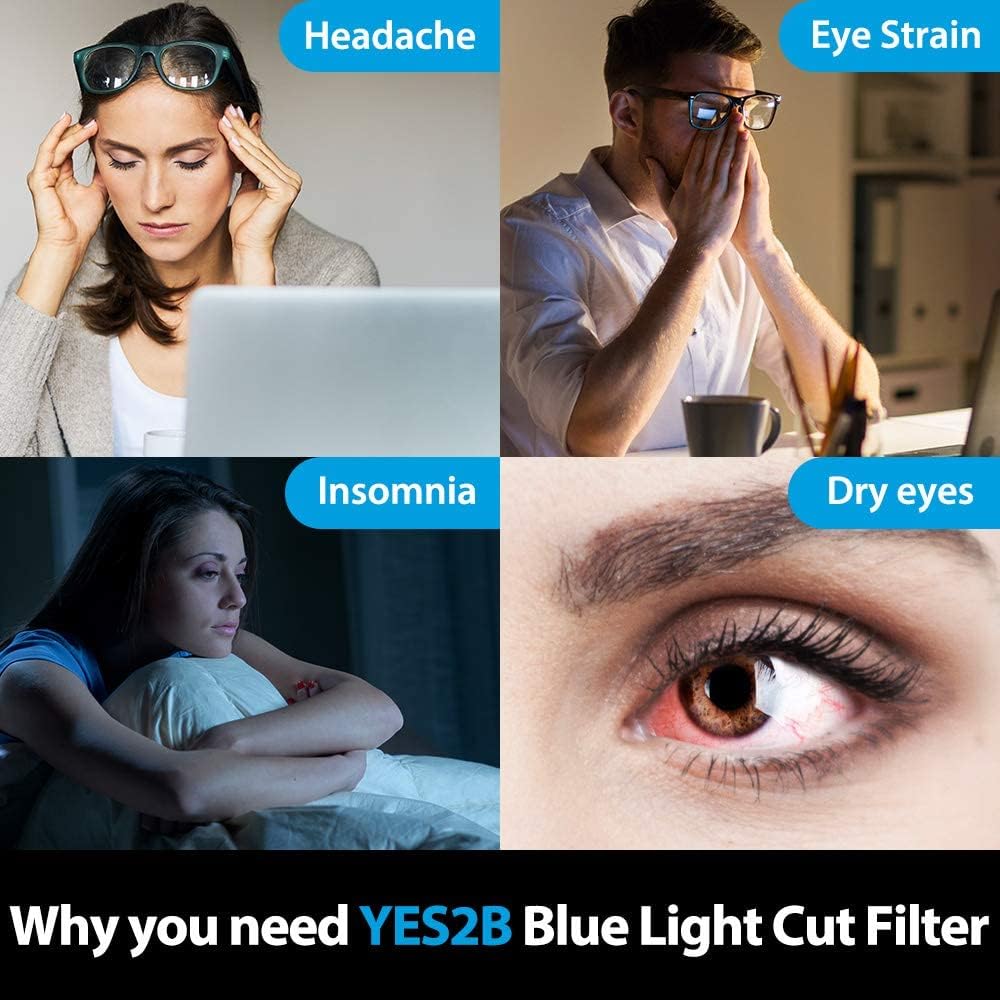 23-24 inch Removable Acrylic Anti Blue Light Filter for PC Monitor, Pack of 2 N2325